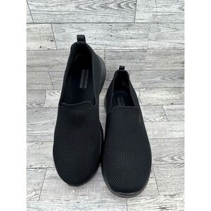 Skechers Go Walk Joy Black Mesh Slip On Sneakers 124187 Women Size 6.5